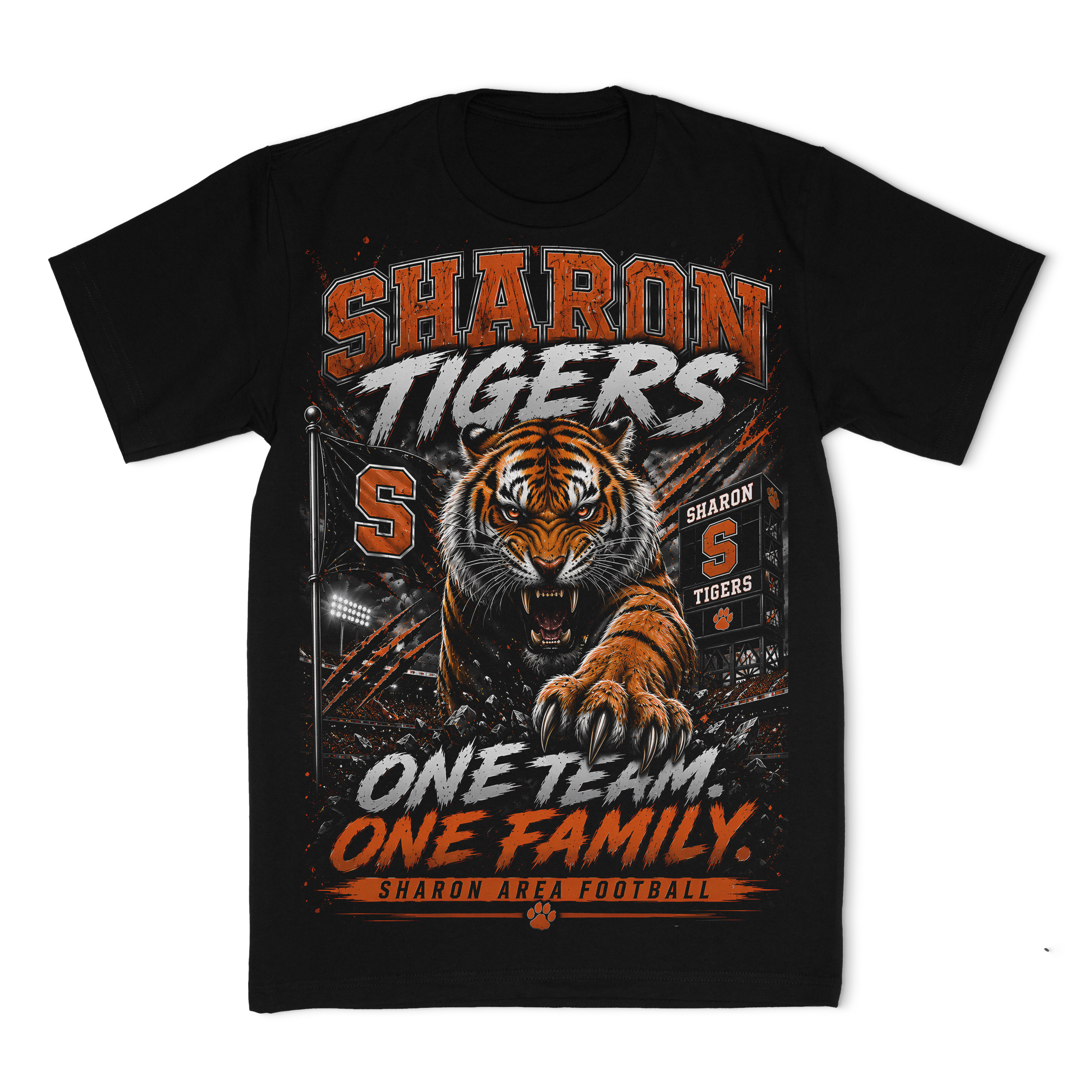 Sharon Tiger Football Tee