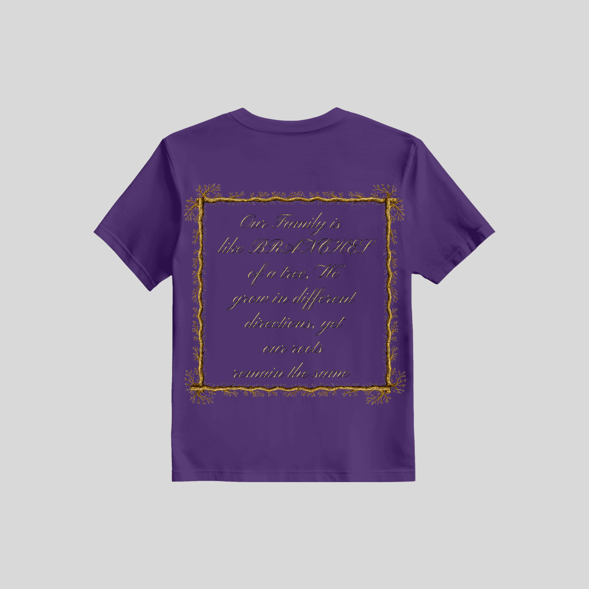 Branch Family Reunion 2026 tee back with inspirational quote