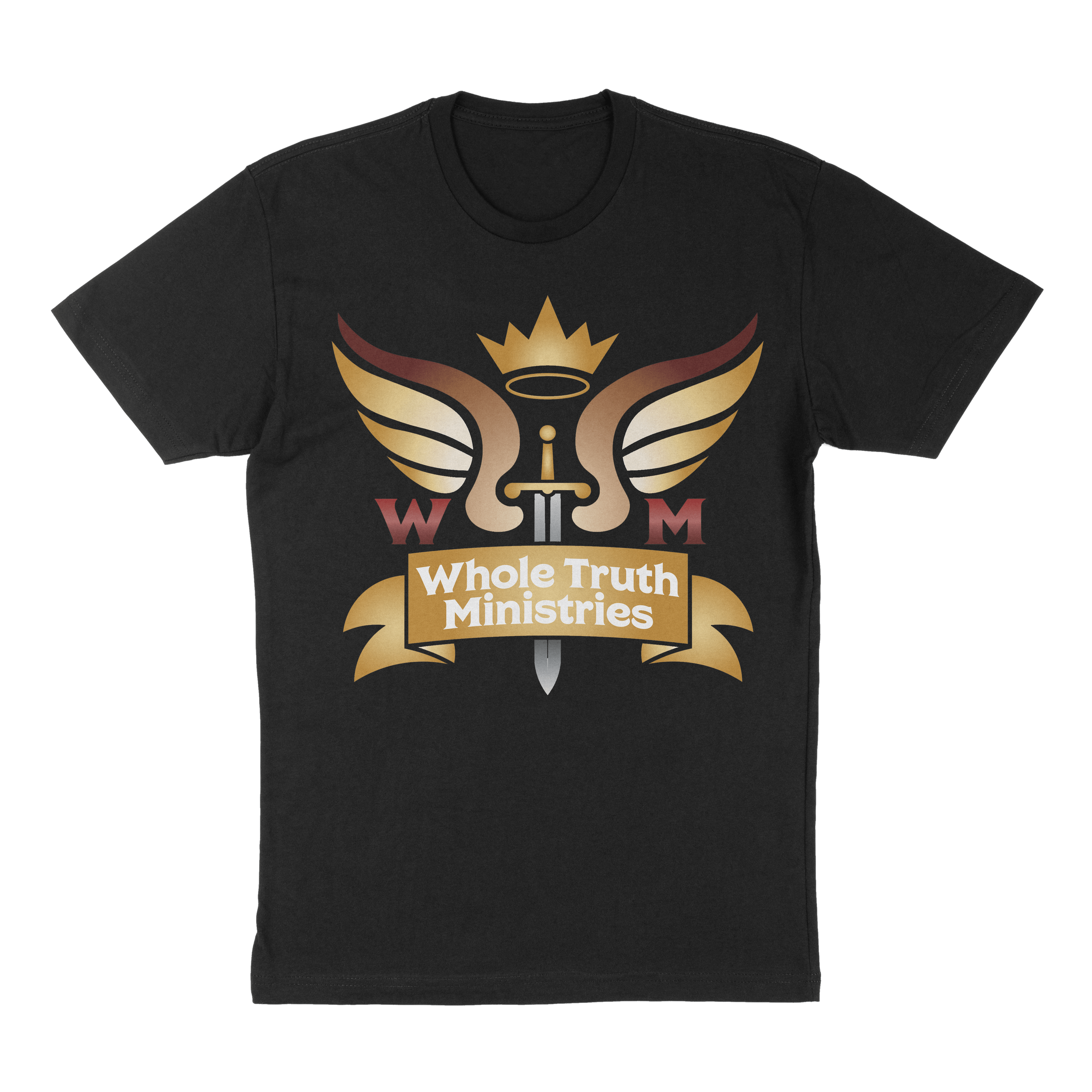 Whole Truth Black  logo tee